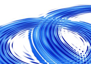 blue ripple with white background