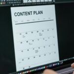 A content calendar for digital marketing.