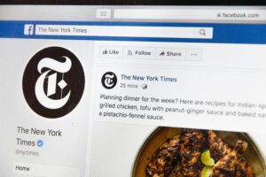The New York Times facebook page.